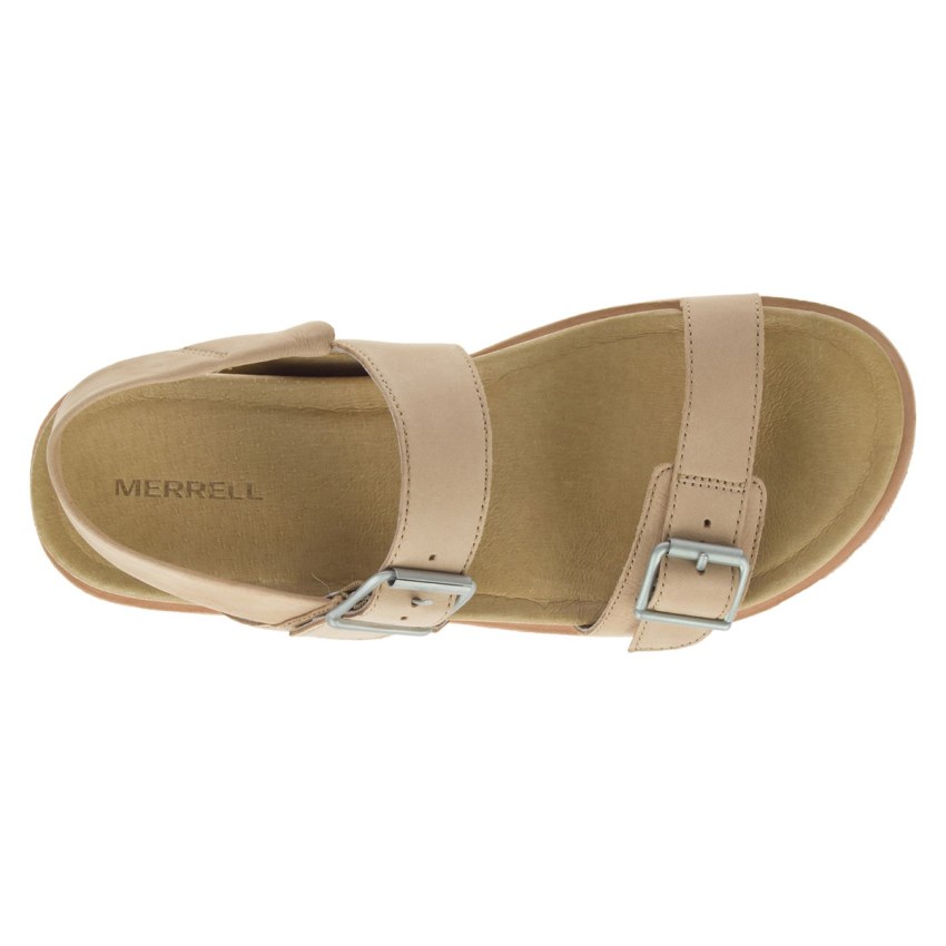 Sandales Merrell Juno Buckle Backstrap Beige Femme | H.K.UIJY